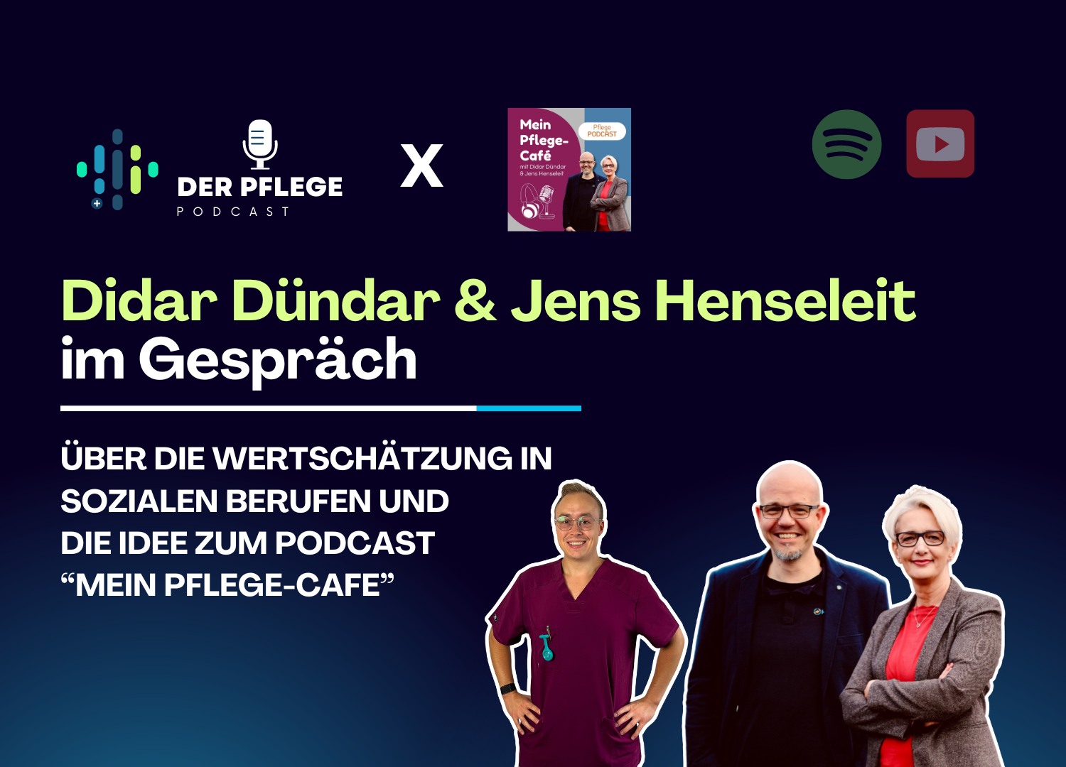 4. Podcast Folge mit Didar Dündar & Jens Henseleit von Mein Pflege-Cafe´