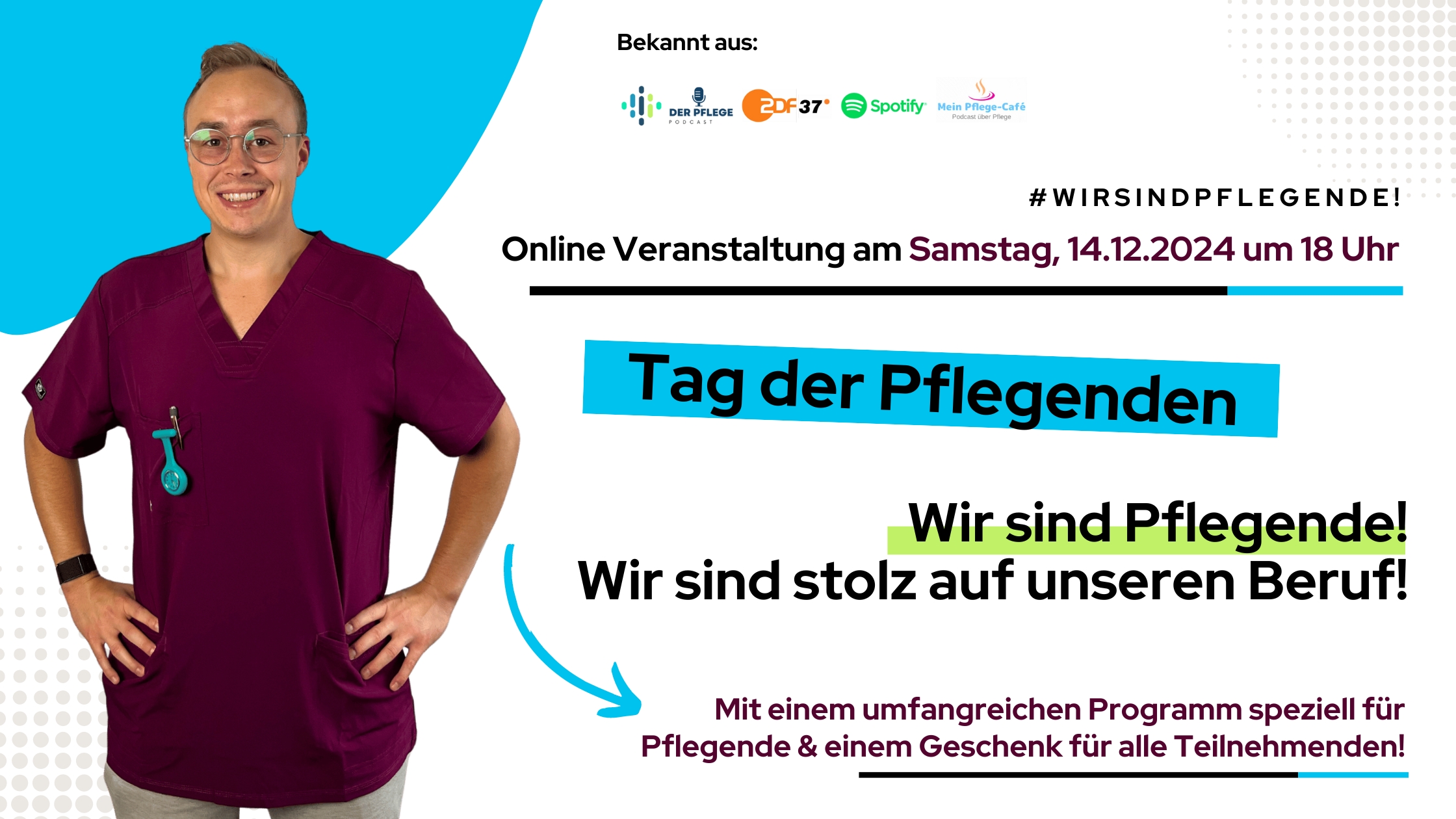 Online Veranstaltung für Pflegende #wirsindpflegende